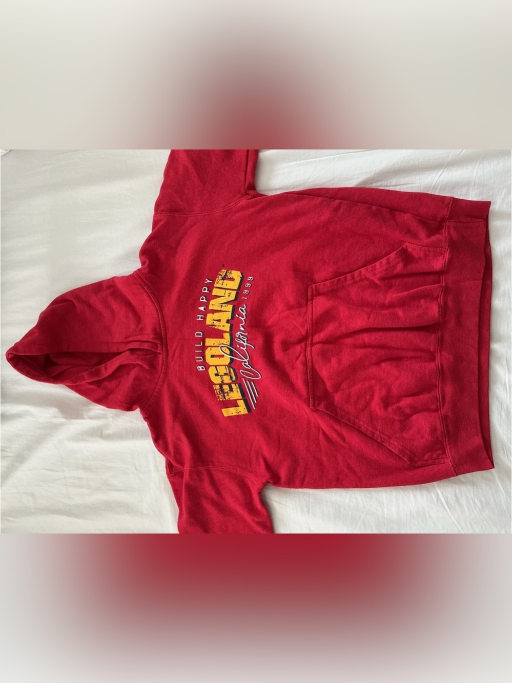 LEGOLAND Kids Red Graphic Hoodie Size L